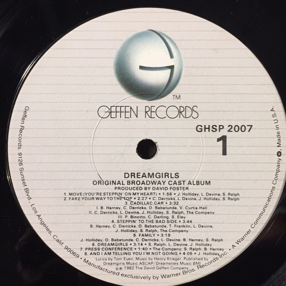 Dreamgirls - (Original Broadway Cast) Vinyl LP - Picture 4 of 5